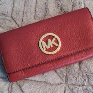 Red Michael Kors Wallet
